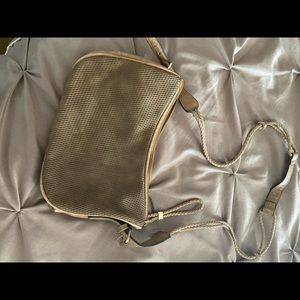 Brown/taupe shoulder bag